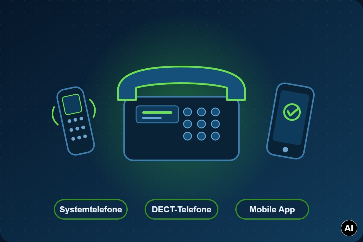 Mitel MiVoice Office 400: Systemtelefon, DECT-Telefon und Mobile App Mitel MiVoice Office 400: Systemtelefon, DECT-Telefon und Mobile App
