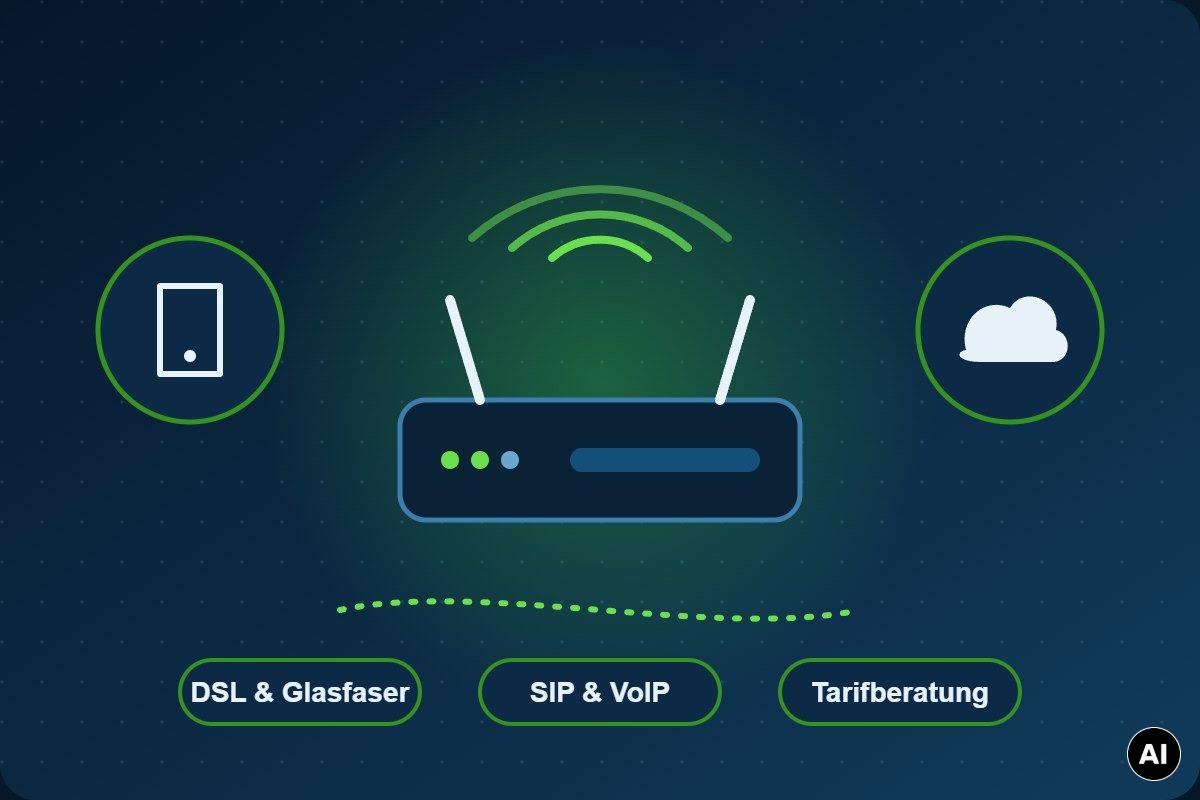 Business-Anschlüsse: DSL, Glasfaser und SIP-Telefonie Business-Anschlüsse: DSL, Glasfaser und SIP-Telefonie