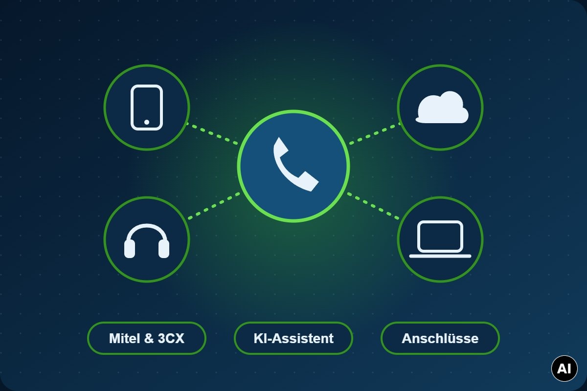 Telekommunikation: Telefonanlagen, KI-Assistent und Anschlüsse von ISG